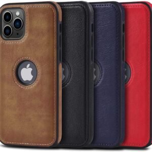 Premium Vegan Leather Back Case Cover for iPhone 11 Pro Max,12 Pro Max,13 and 13 Pro Max